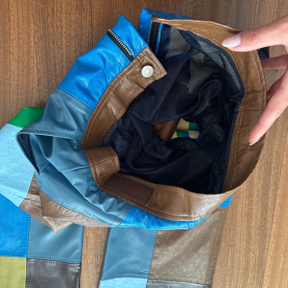 Andersson Bell Patchwork Faux Leather Pants - image 5